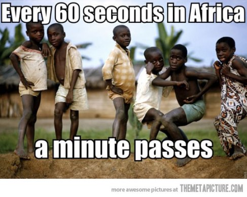 Cada 60 segundos, en África...