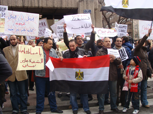 Egipto se manifiesta también en Madrid