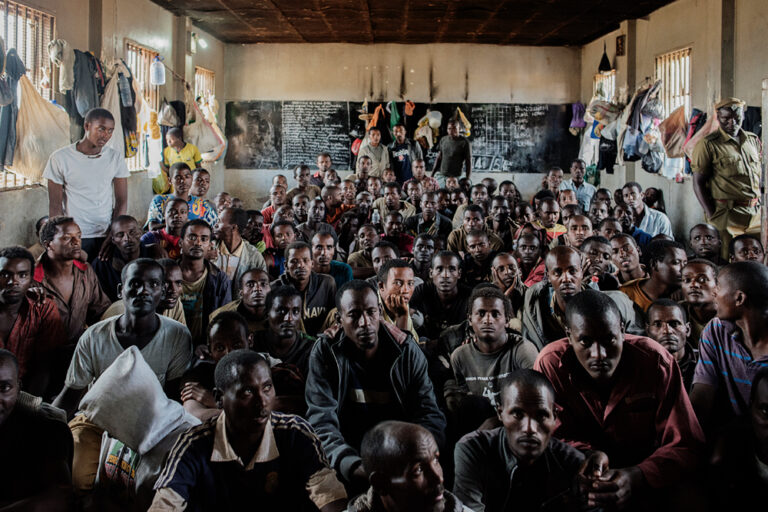 Migrantes hacinados en Malawi en su camino hacia Sudáfrica