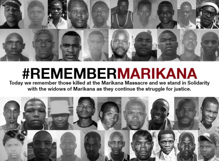 Miners shot down: en recuerdo de las víctimas de Marikana