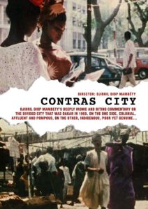 Cartel de la película Contras City, de Djibril Diop Mambéty. 